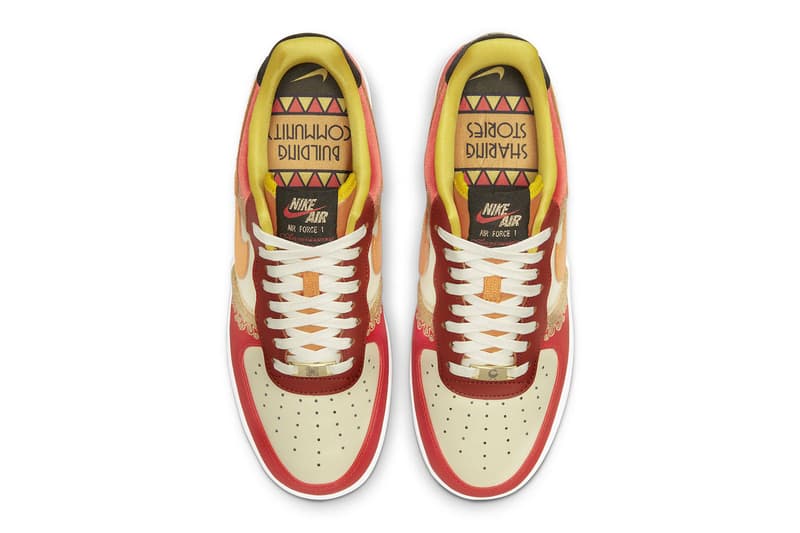 nike air force-1 low little accra dv4463 600 red yellow sail white black sharing stories building communities release info date price