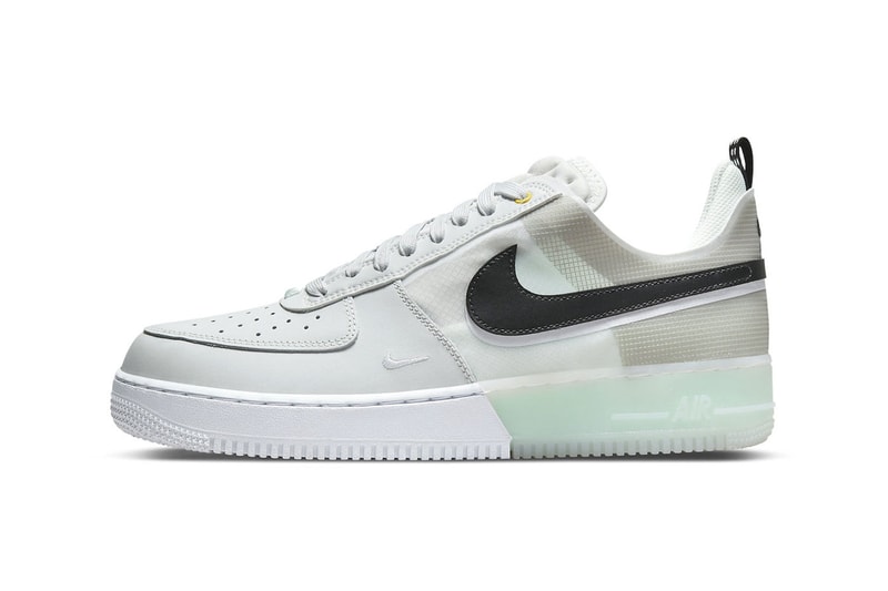 Nike Air Force 1 React Mint Foam 120 USD DM0573-001 2022 photon dust white mintfoam oliva aura tpu leather  release date price info 