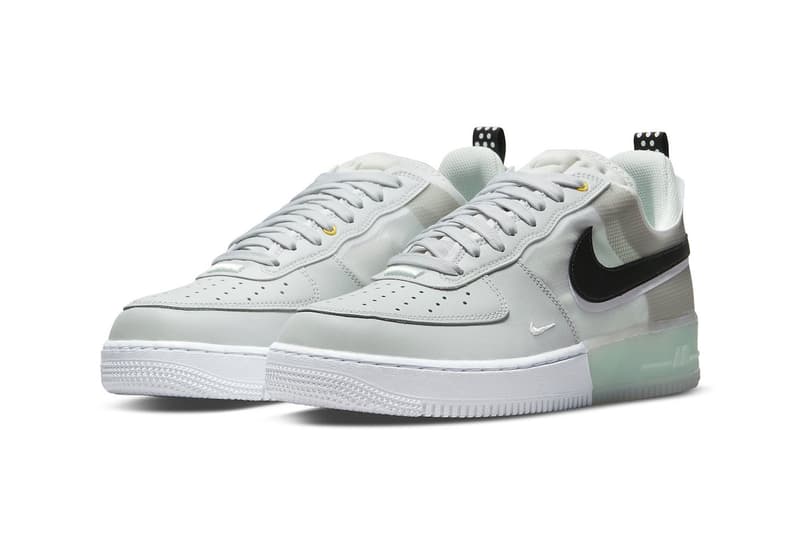 Nike Air Force 1 React Mint Foam 120 USD DM0573-001 2022 photon dust white mintfoam oliva aura tpu leather  release date price info 