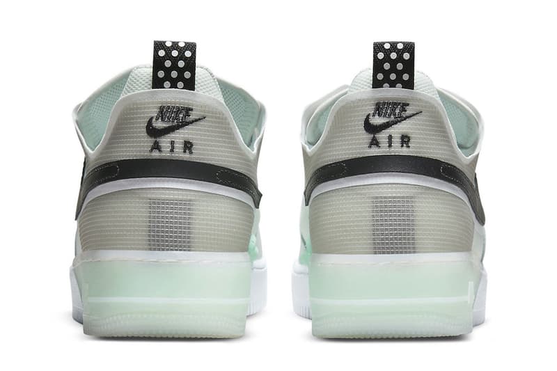 Nike Air Force 1 React Mint Foam 120 USD DM0573-001 2022 photon dust white mintfoam oliva aura tpu leather  release date price info 