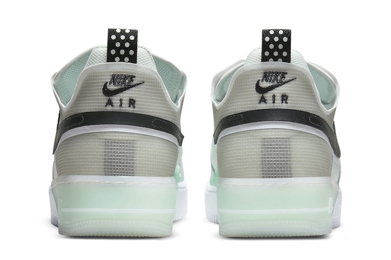 Nike Air Force 1 React Mint Foam 120 USD DM0573-001 2022 photon dust white mintfoam oliva aura tpu leather  release date price info 