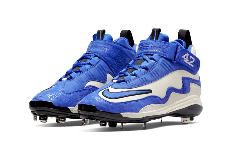 The Nike Air Griffey 1 Cleat "Jackie Robinson" Has Officially Released DC9980-100 baseball coconut milk black metallic silver racer blue baseball roosevelt united states