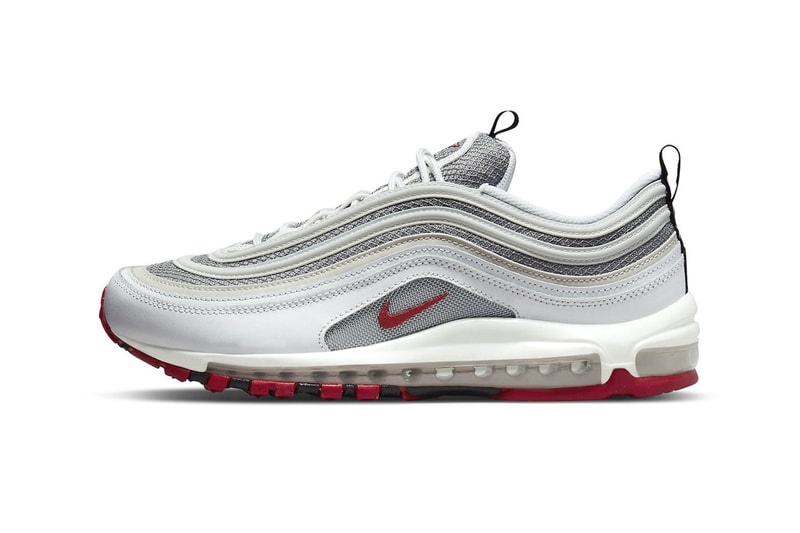Nike Air Max 97 White Grey Red black DM0027 100 170 USD mesh leather bullet release info date price news 