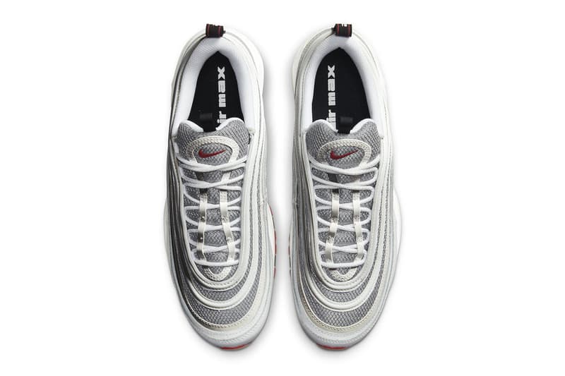 Nike Air Max 97 White Grey Red black DM0027 100 170 USD mesh leather bullet release info date price news 