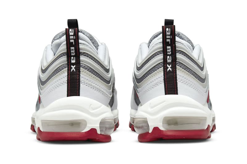 Nike Air Max 97 White Grey Red black DM0027 100 170 USD mesh leather bullet release info date price news 