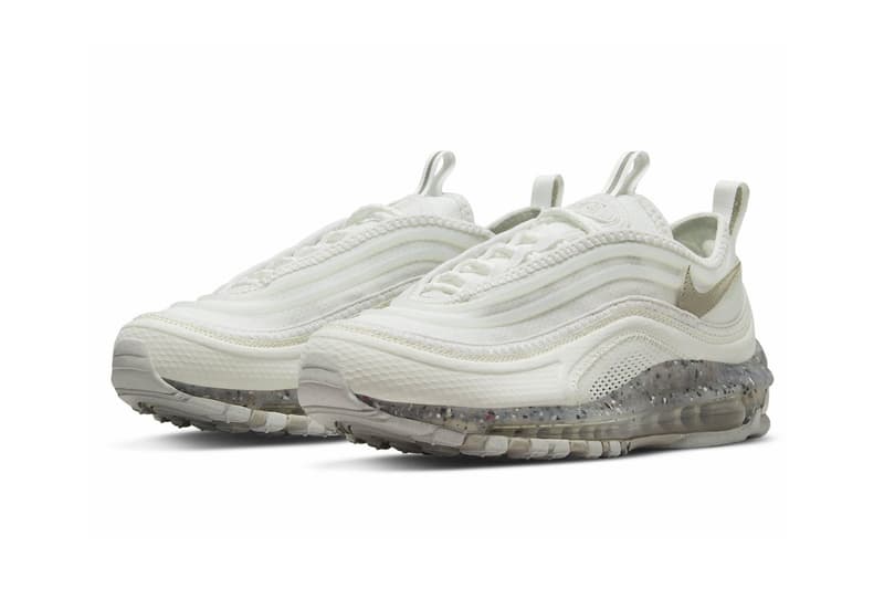 Nike Air Max 97 terrascape recycled materials speckled outsoles white grey multi release info date price 