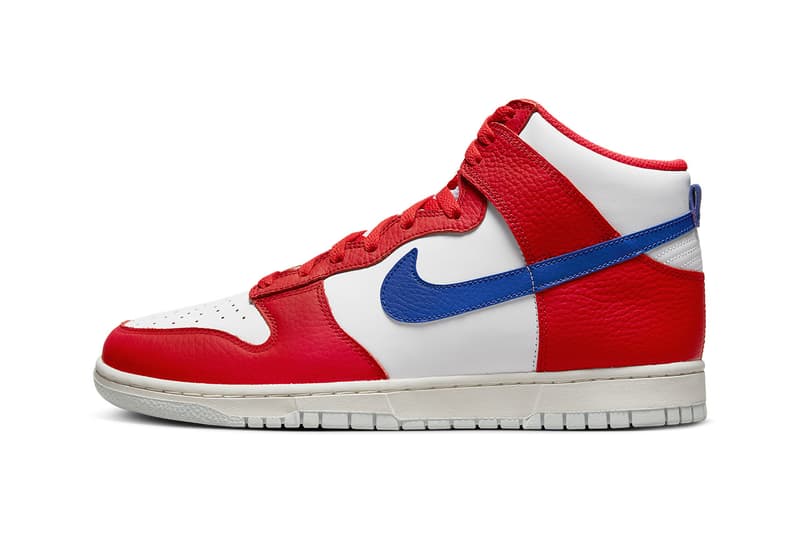 Lejos Arriesgado Posibilidades Nike Dunk High White Red Blue DX2661-100 Release Date | Hypebeast