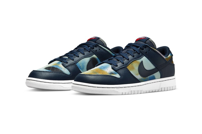 Nike Dunk Low Graffiti Navy Official Look Release Info dm0108-400 Date Buy Price