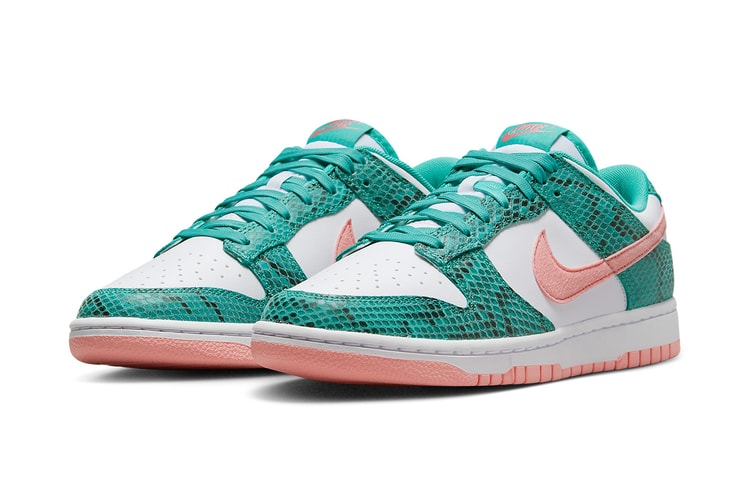 Official Images of the Nike Dunk Low "Green Snakeskin"