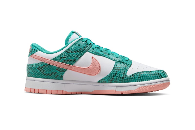 nike dunk low green snakeskin DR8577 300 release date info store list buying guide photos price 