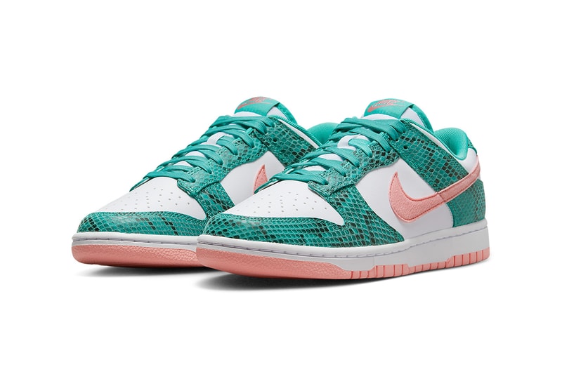 nike dunk low green snakeskin DR8577 300 release date info store list buying guide photos price 