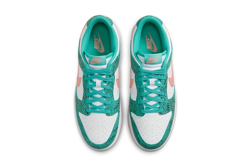 nike dunk low green snakeskin DR8577 300 release date info store list buying guide photos price 