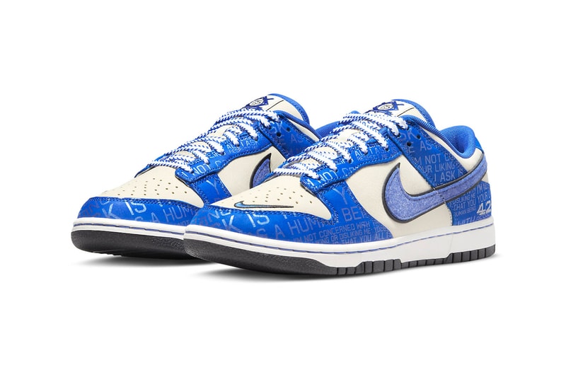 Nike Dunk Low Jackie Robinson Official Look Release Info DV2122-400 Date Buy Price Racer Blue Coconut