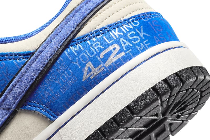 Nike Dunk Low Jackie Robinson Official Look Release Info DV2122-400 Date Buy Price Racer Blue Coconut