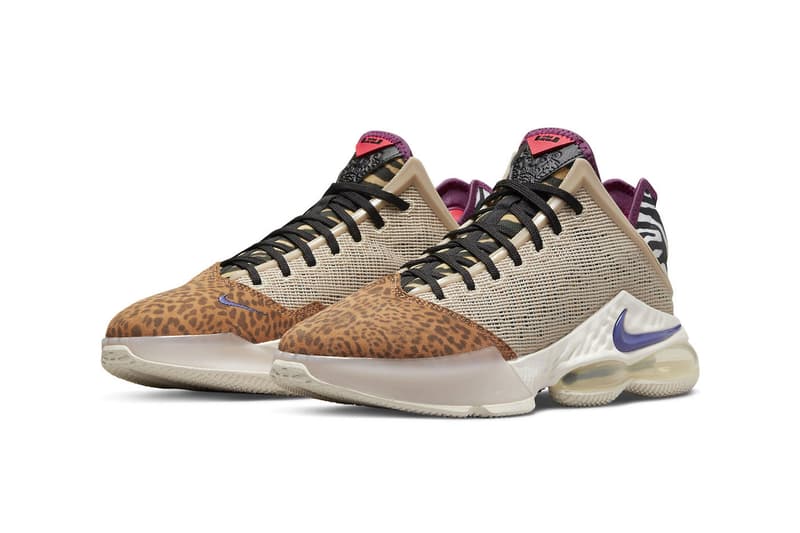 Nike LeBron 19 Low "Safari" Is for the King of the Jungle lebron james los angeles lakers king james sneakers lion chettah print zebra print