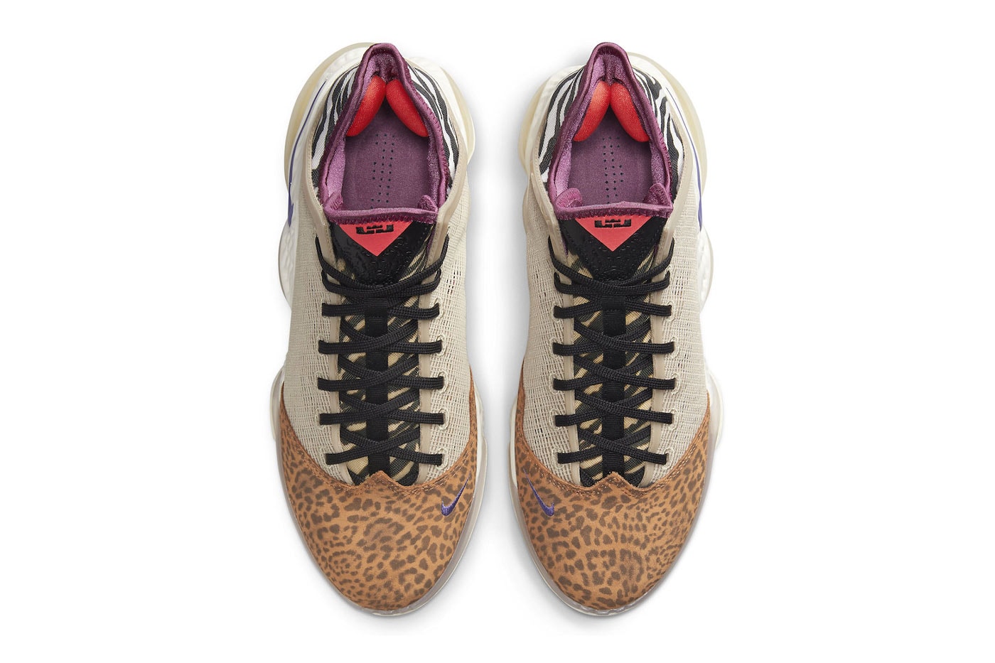 Nike LeBron 19 Low "Safari" Is for the King of the Jungle lebron james los angeles lakers king james sneakers lion chettah print zebra print 