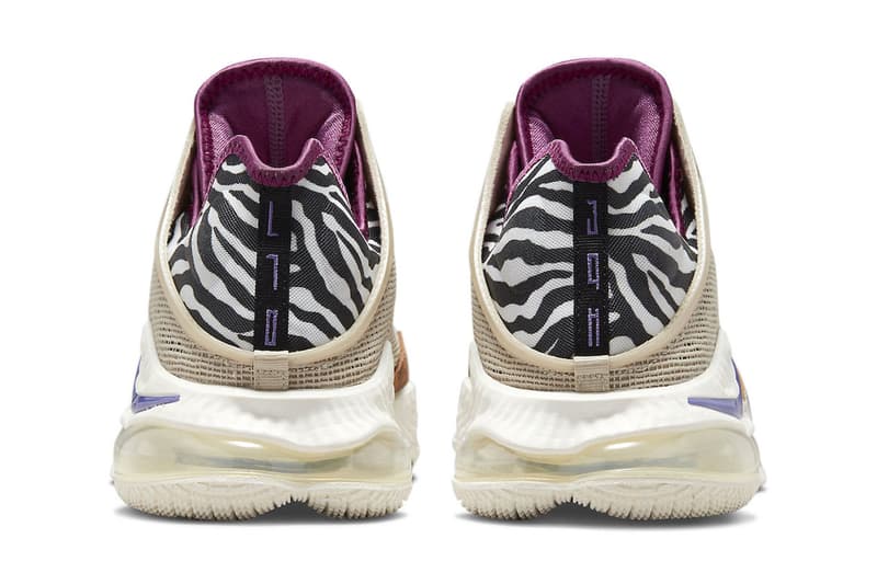 Nike LeBron 19 Low "Safari" Is for the King of the Jungle lebron james los angeles lakers king james sneakers lion chettah print zebra print 