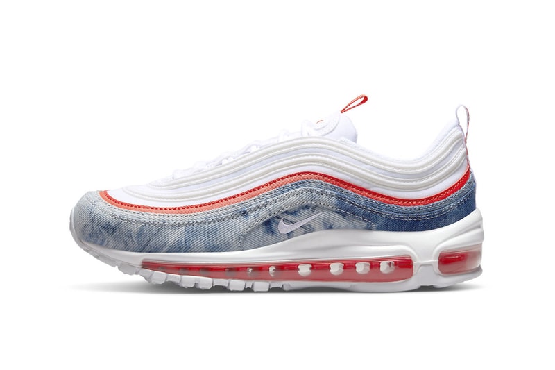 Nike air max 97 blazer mid dunk high dv21080 900 dv21081 900 dv21082 900 washed denim white blue red release info date price 