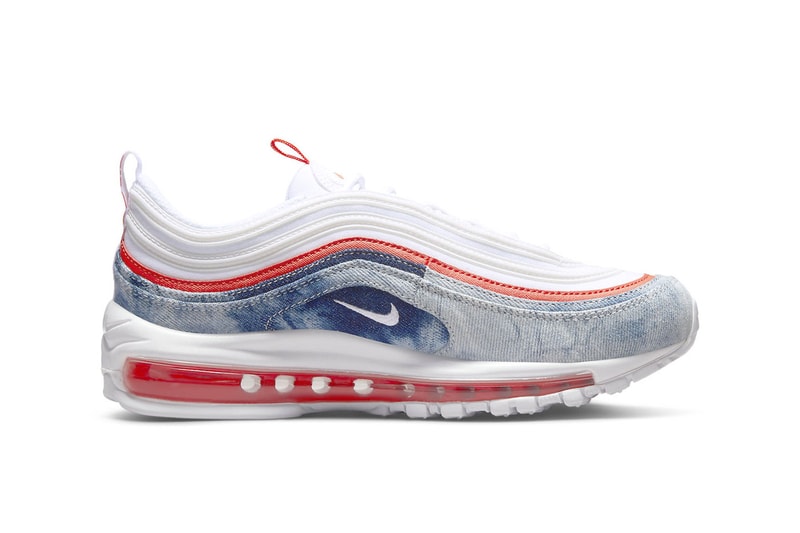 Nike air max 97 blazer mid dunk high dv21080 900 dv21081 900 dv21082 900 washed denim white blue red release info date price 