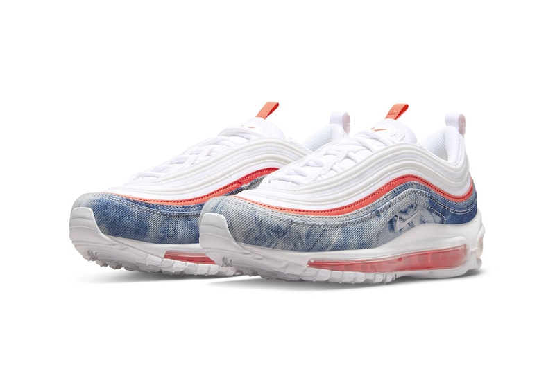 Nike air max 97 blazer mid dunk high dv21080 900 dv21081 900 dv21082 900 washed denim white blue red release info date price 