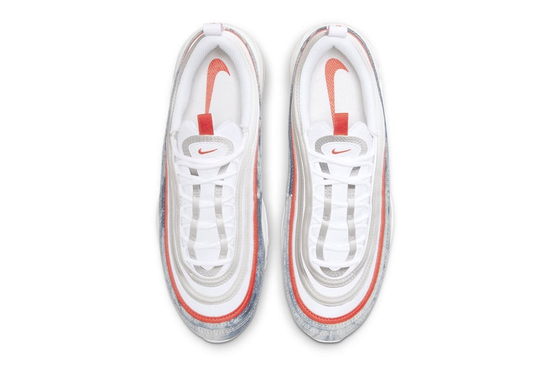 Nike air max 97 blazer mid dunk high dv21080 900 dv21081 900 dv21082 900 washed denim white blue red release info date price 