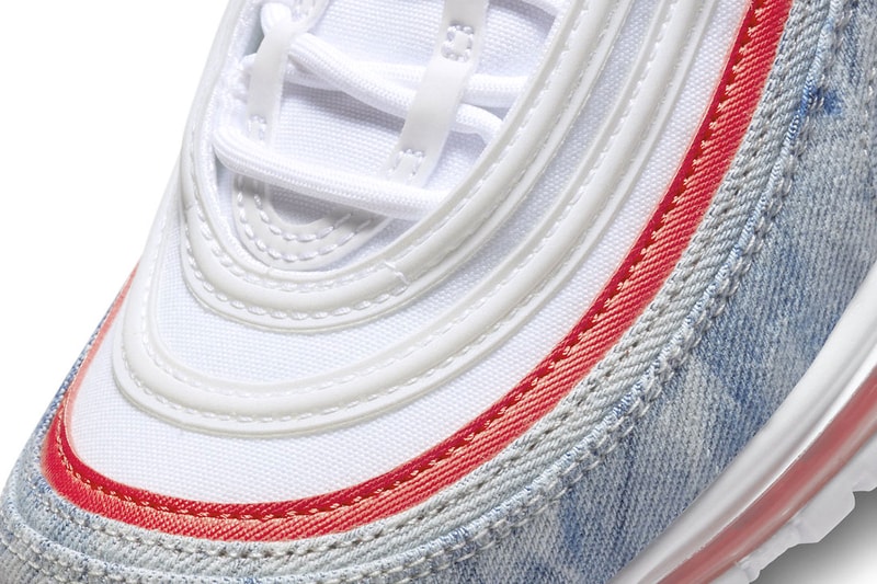 Nike air max 97 blazer mid dunk high dv21080 900 dv21081 900 dv21082 900 washed denim white blue red release info date price 