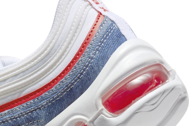 Nike air max 97 blazer mid dunk high dv21080 900 dv21081 900 dv21082 900 washed denim white blue red release info date price 