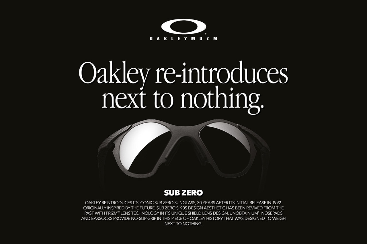 Oakley Sub Zero "MUZM" Collection Release Info