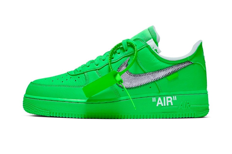 Off-White x Nike Air Force 1 “Tokyo Green” is scheduled to release