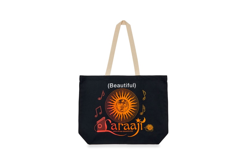 Online Ceramics x Laraaji Capsule Collection T-Shirts Crewneck New Age Musician Sweatpants Tote Bag Cap Casette All Things Beautiful 