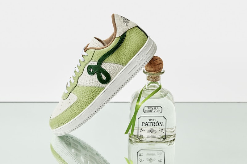 Patrón John Geiger Celebrate Cinco de Mayo Limited-Edition GF 01 Sneakers green white brown silver tequila release info date price mexico
