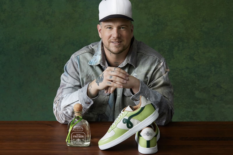 Patrón John Geiger Celebrate Cinco de Mayo Limited-Edition GF 01 Sneakers green white brown silver tequila release info date price mexico