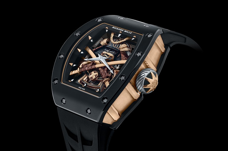 Featuring an 18K Gold Hand-Engraved and Painted Suit of Samurai Armor and a Tourbillon Bearing The Asano Clan Symbol.