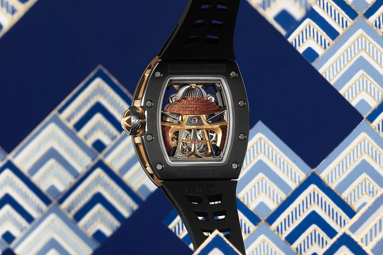 Featuring an 18K Gold Hand-Engraved and Painted Suit of Samurai Armor and a Tourbillon Bearing The Asano Clan Symbol.