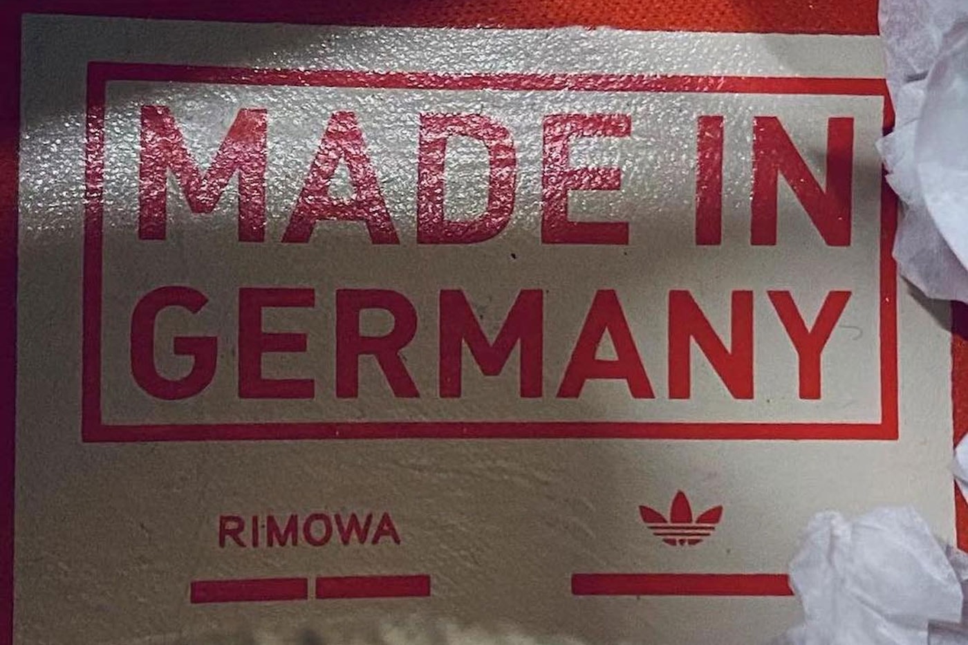 Rimowa adidas NMD S1 first look images gray orange chord laces made in germany release date price info 