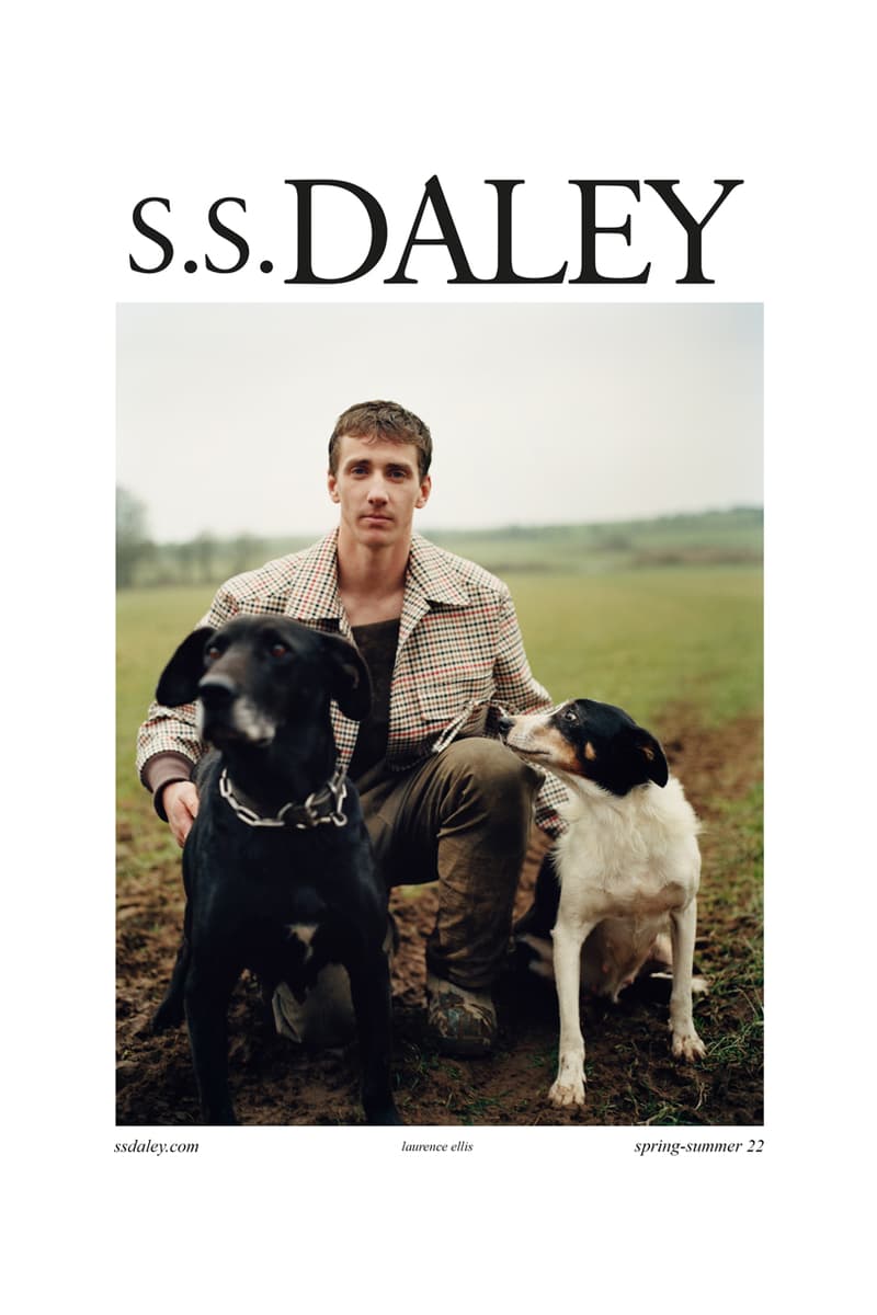 S.S.DALEY Spring/Summer 2022 Campaign Harry Lambert Harry Styles Cornwall British Countryside Sustainable Wool Farming Steven Stokey-Daley