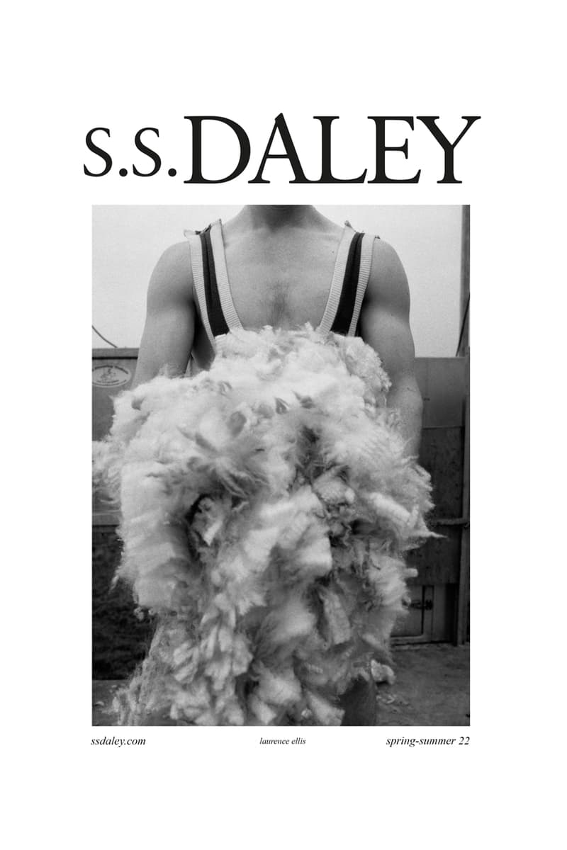 S.S.DALEY Spring/Summer 2022 Campaign Harry Lambert Harry Styles Cornwall British Countryside Sustainable Wool Farming Steven Stokey-Daley