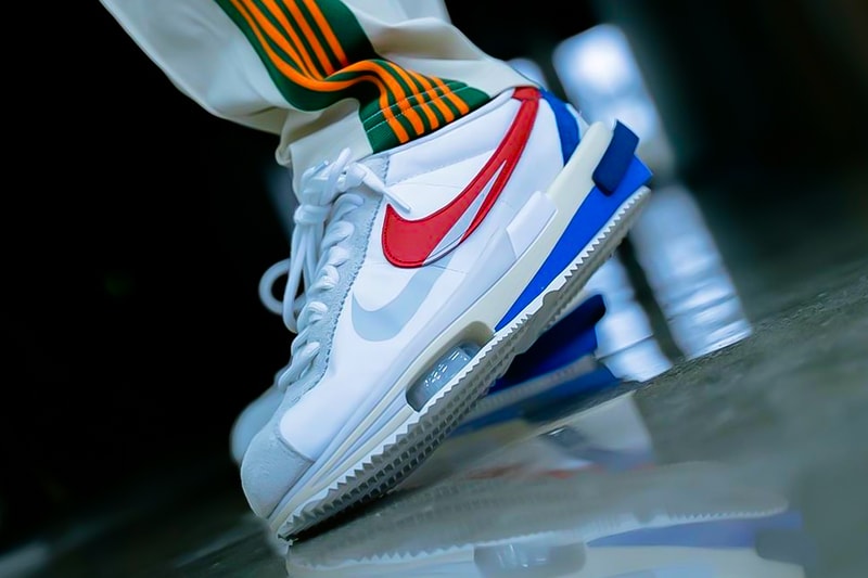 sacai Nike Cortez On-Foot Look Release Info Date Buy Price Chitose Abe