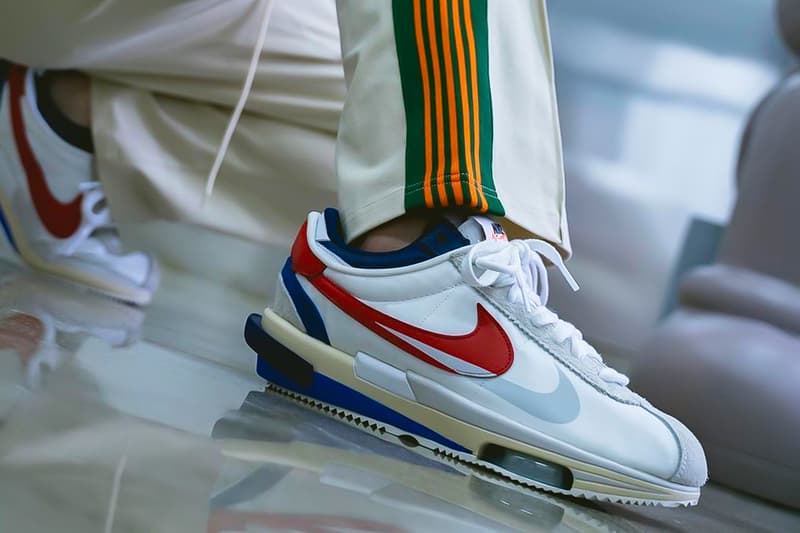 sacai Nike Cortez On-Foot Look Release Info Date Buy Price Chitose Abe