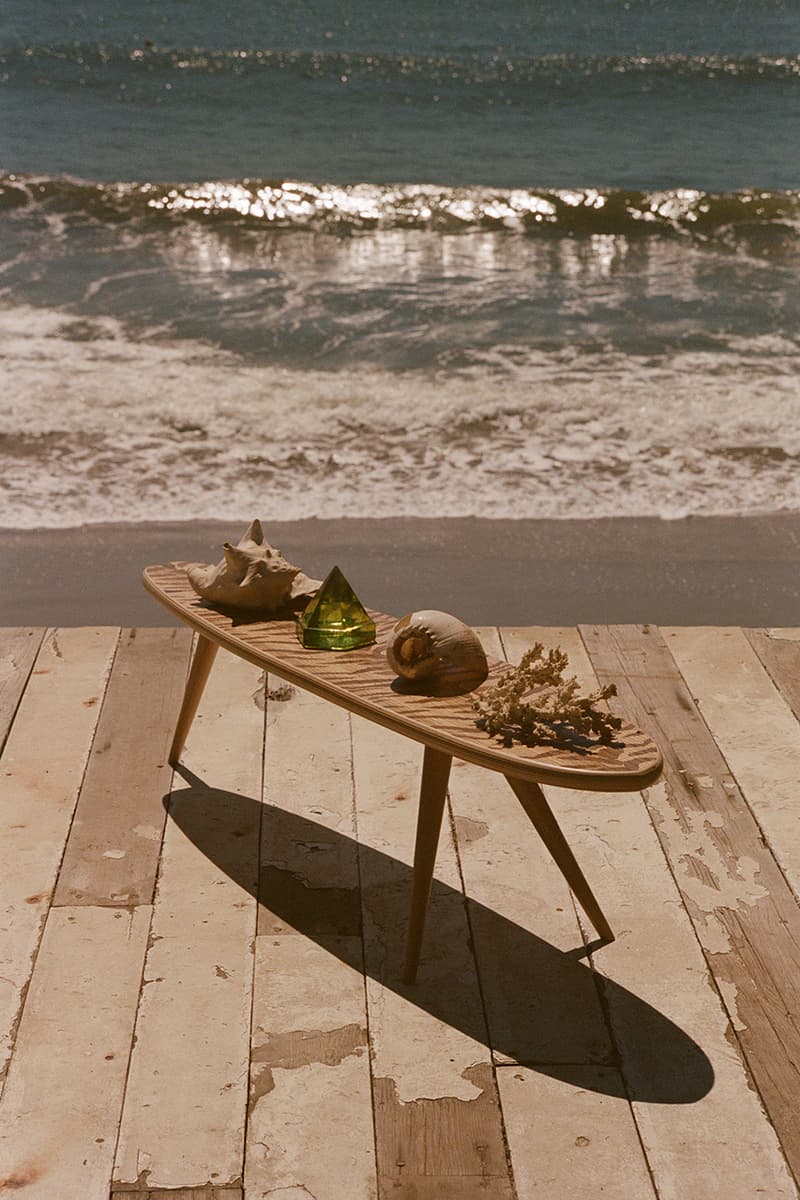 Saint Laurent Rive Droite x HERVET-MANUFACTURIER Wooden Coffee Table Longboards Anthony Vaccarello Release Information