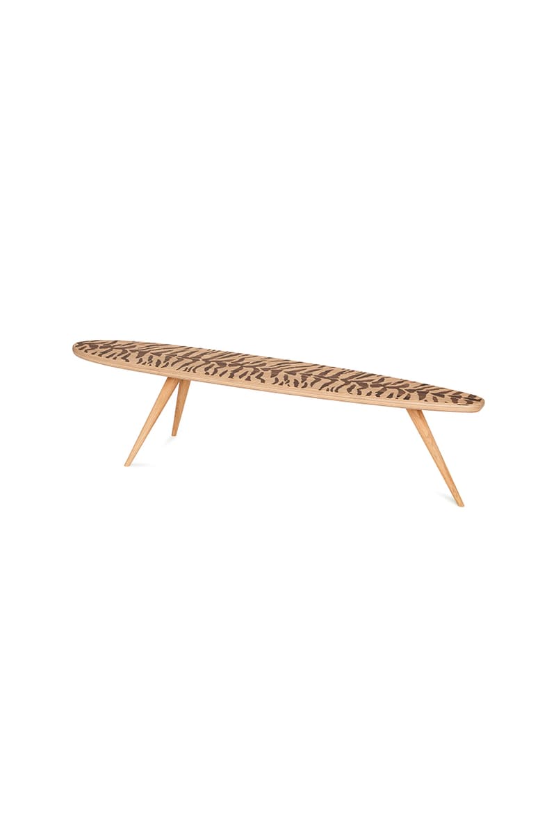 Saint Laurent Rive Droite x HERVET-MANUFACTURIER Wooden Coffee Table Longboards Anthony Vaccarello Release Information