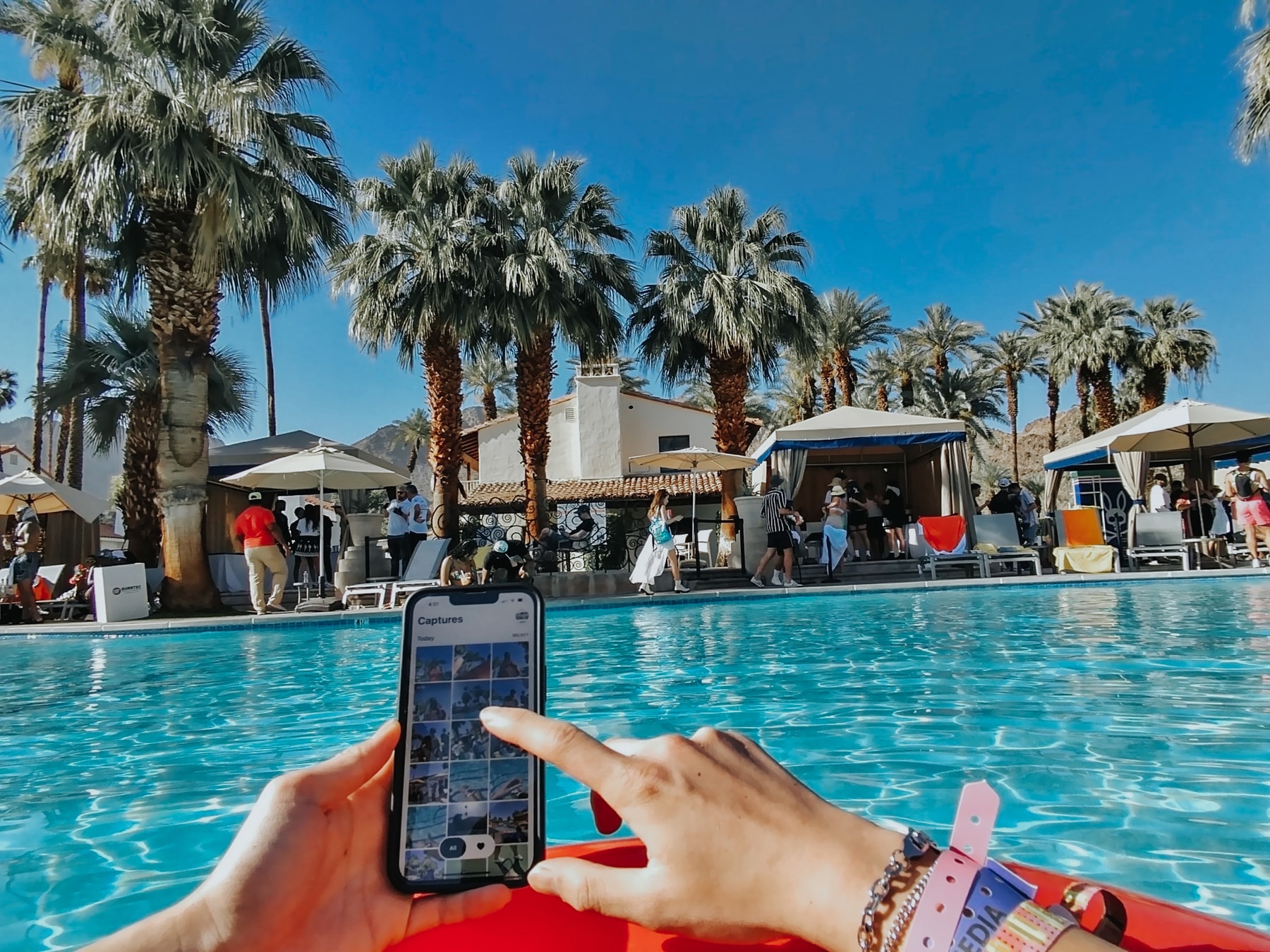 art music festival palm springs smart glasses facebook desert installation maze lights indio california