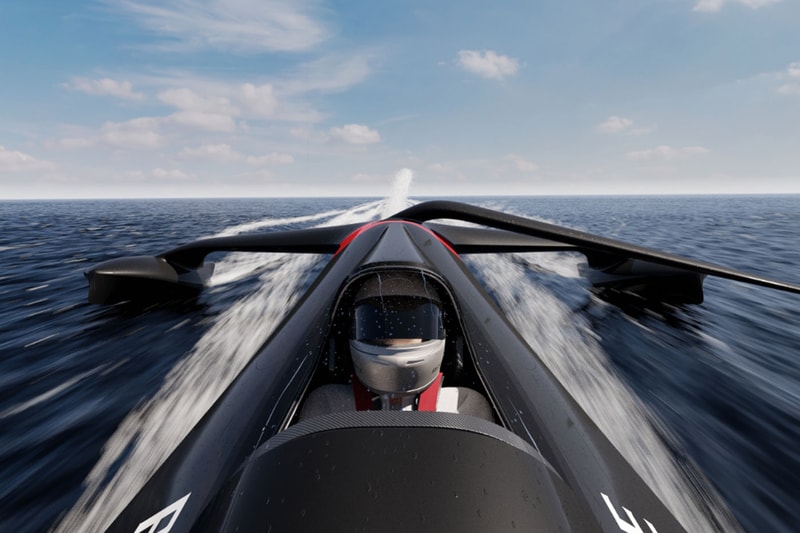Richard Mille Sponsored SP80 Sea Rocket Looks to Break World Sailing Speed Record final design kevlar two pilots 80 knots 2022 2023 south of france news