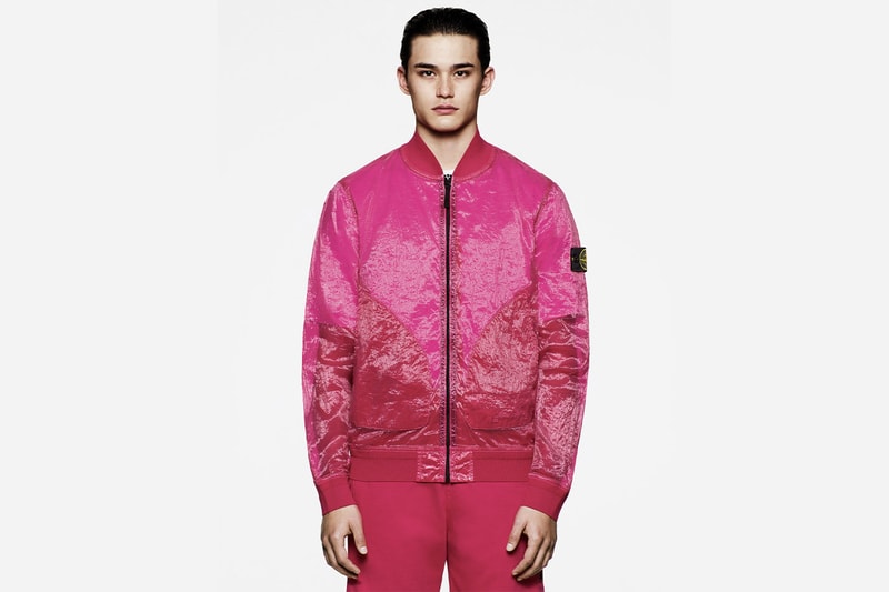 Stone Island 82 22 40th anniversary graphic archive piattina canvas polyester monofilaments nylon thread shiny sweatshirts t shirts cotton jersey shorts outwear release info date price