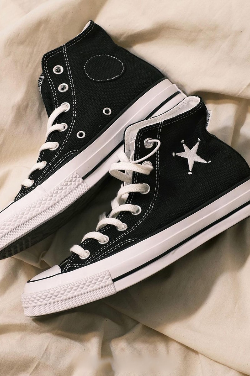 stussy converse chuck 70 hi black white release info store list buying guide photos price 