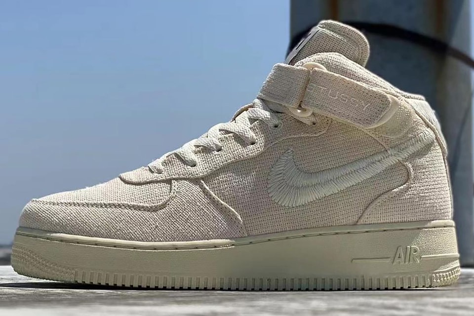 Stussy Nike Air Force 1 Mid Fossil Release Info
