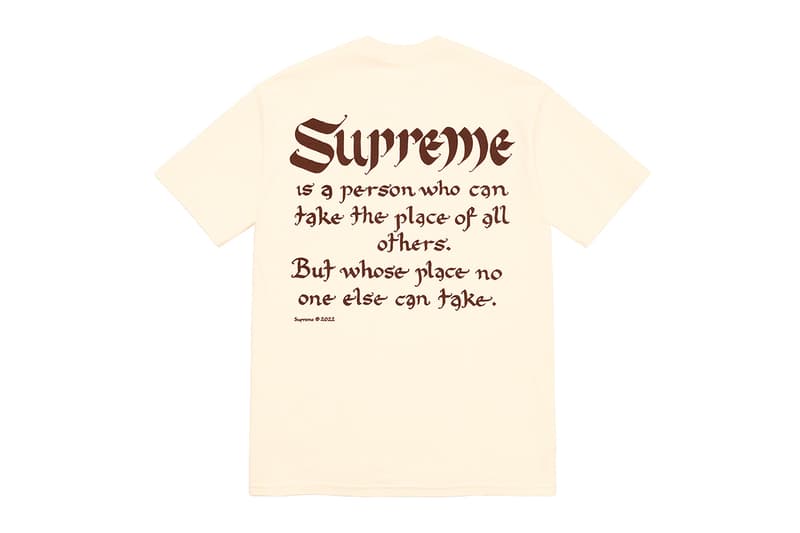 Supreme Spring 2022 Tees lil kim Ralph Idris Steadman