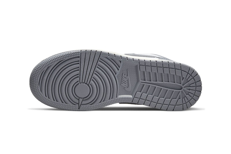 Nike  Air Jordan 1 Low Vintage GS vintage grey gray vintage yellow midsole ball and wing release info date price