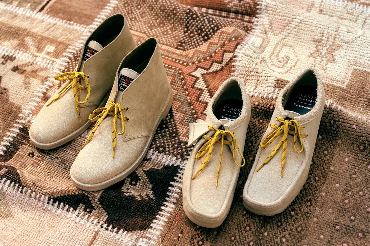 thisisneverthat x Clarks Originals Collaboration wallabees desert boot release information