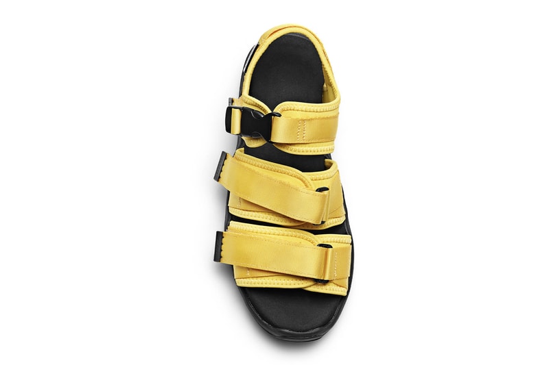 Suicoke Tom Wood Mako S GGA Vega green yellow black olive strap sandals mules leather nylon rubber gunmetal release info date price